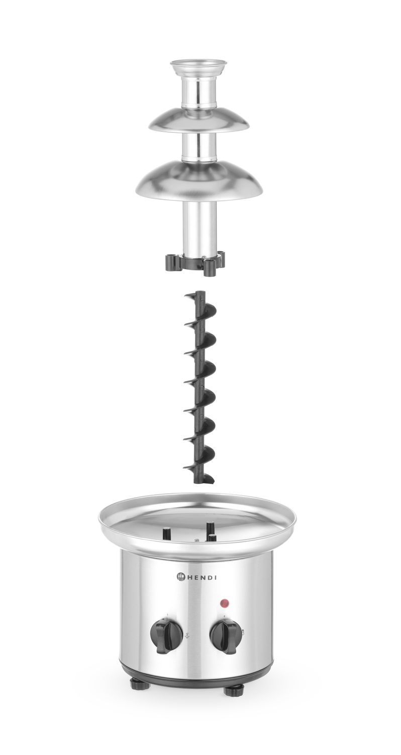 Fontána na čokoládové fondue 3 poschodová, HENDI, 230V/190W, ⌀215x(H)375mm 274101