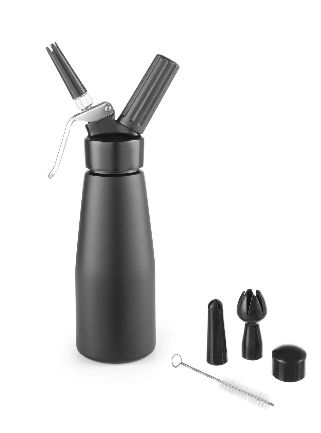 Šľahačková fľaša, HENDI, Kitchen Line, 0,5L, Čierna, ⌀80x(H)260mm KitchenLine čierna 588420