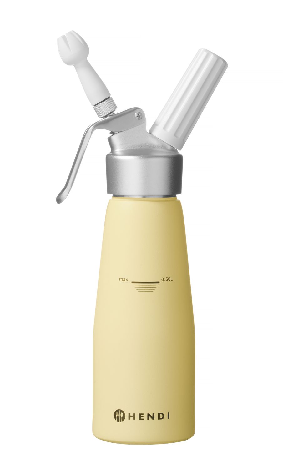 Sifónová fľaša na šľahačku, HENDI, 0,5L, Pastelovo žltá, ⌀80x(H)260mm 0,5L, žltá, Kód: 975855