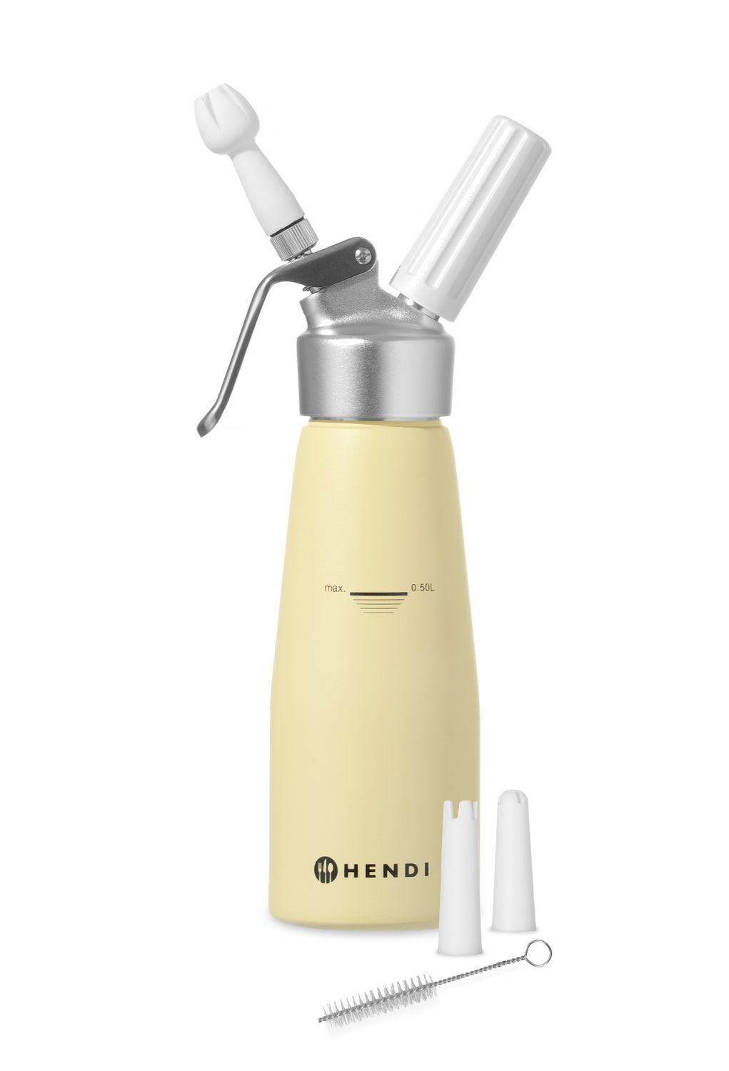 Sifónová fľaša na šľahačku, HENDI, 0,5L, Pastelovo žltá, ⌀80x(H)260mm 0,5L, žltá, Kód: 975855