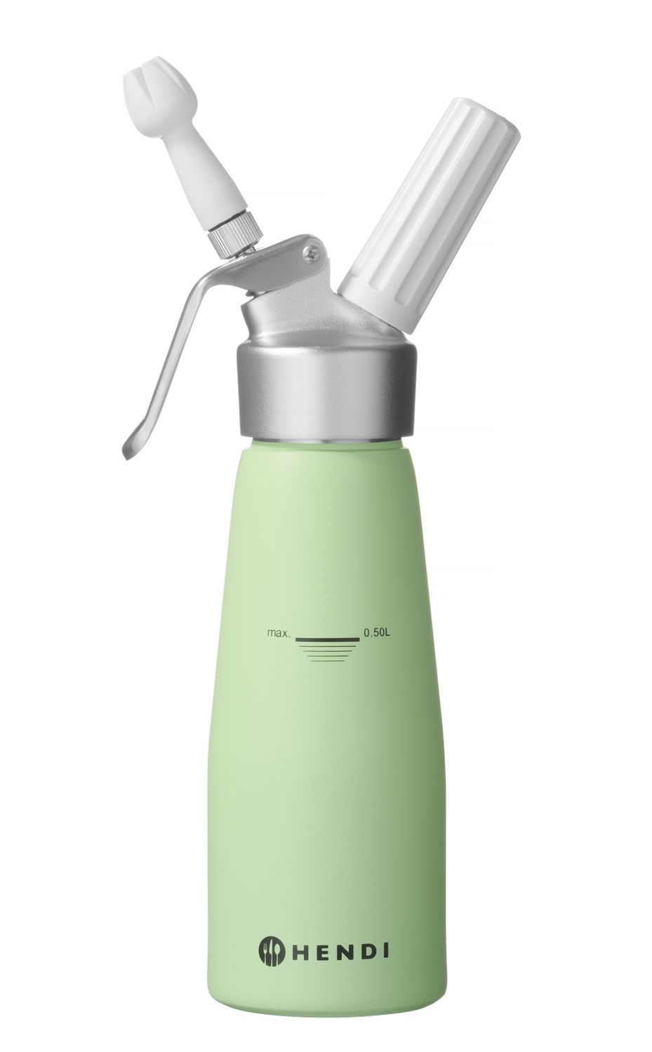 Sifónová fľaša na šľahačku, HENDI, 0,5L, Pastelovo zelená, ⌀80x(H)260mm 0,5L, zelená, Kód: 975879