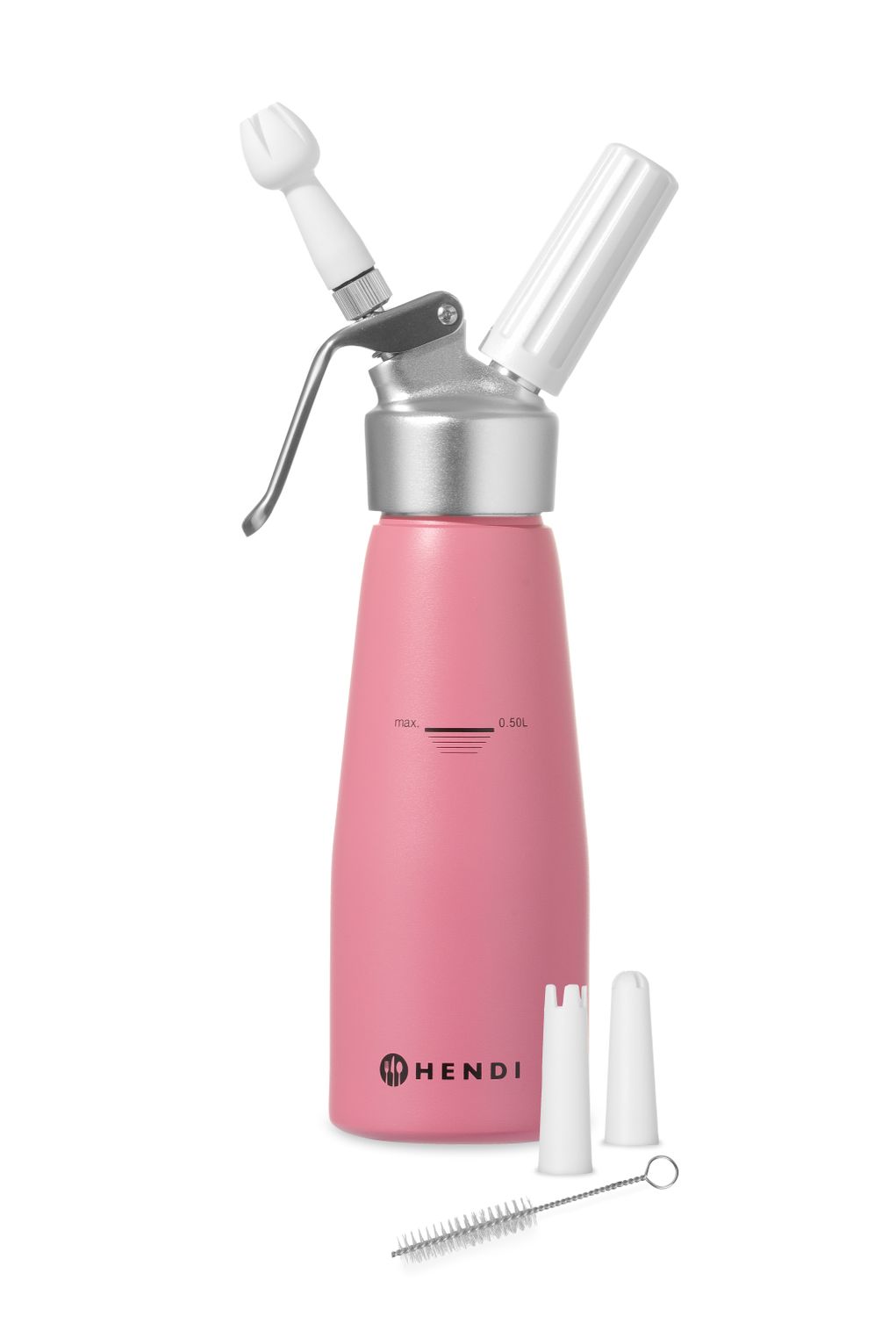 Sifónová fľaša na šľahačku, HENDI, 0,5L, Pastelovo ružová, ⌀80x(H)260mm 0,5L, fialová, Kód: 975886