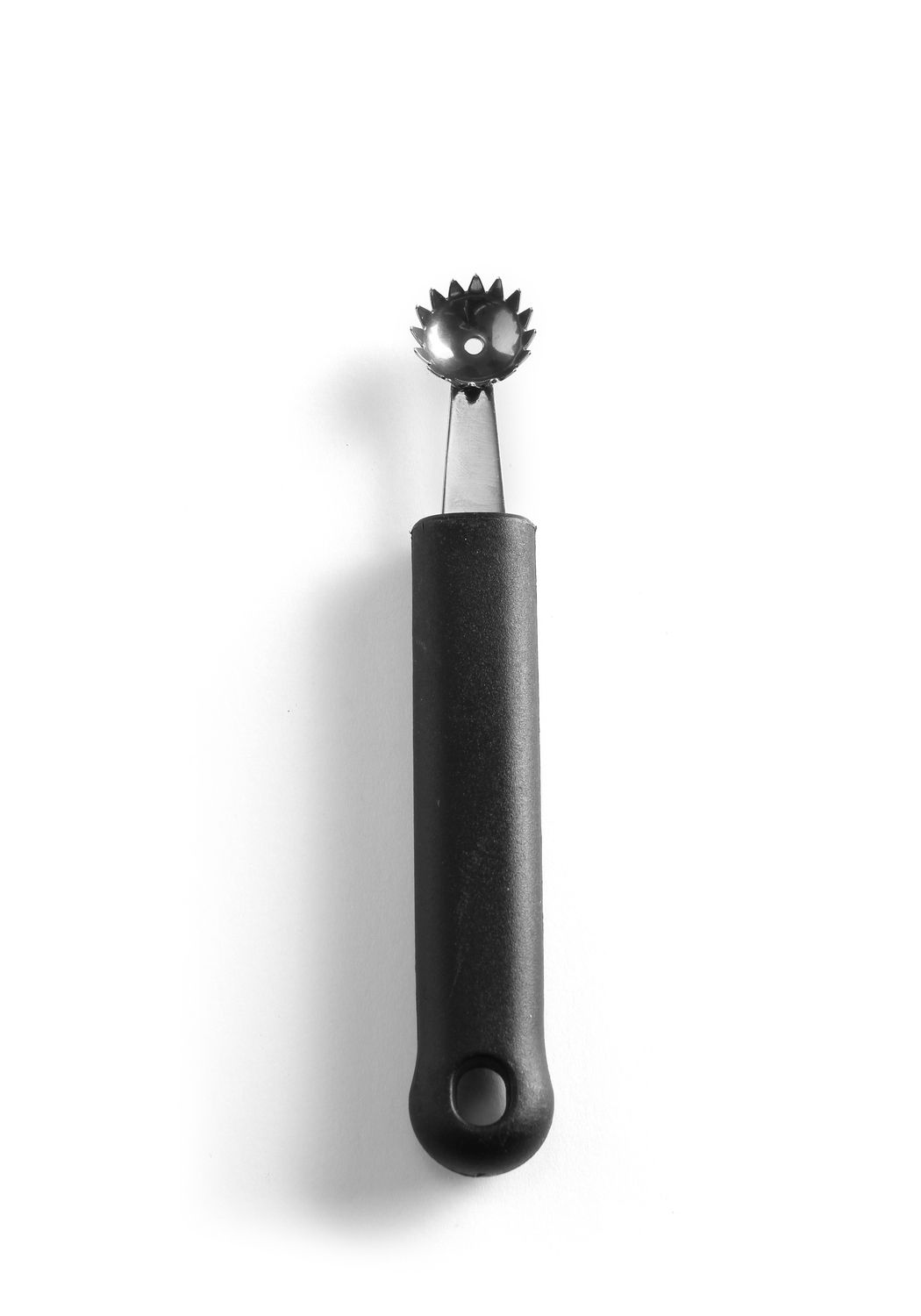 Dekoračný nôž na guľaté tvary – jednoduchý, vlnitý, HENDI, Čierna, (L)150mm 856024