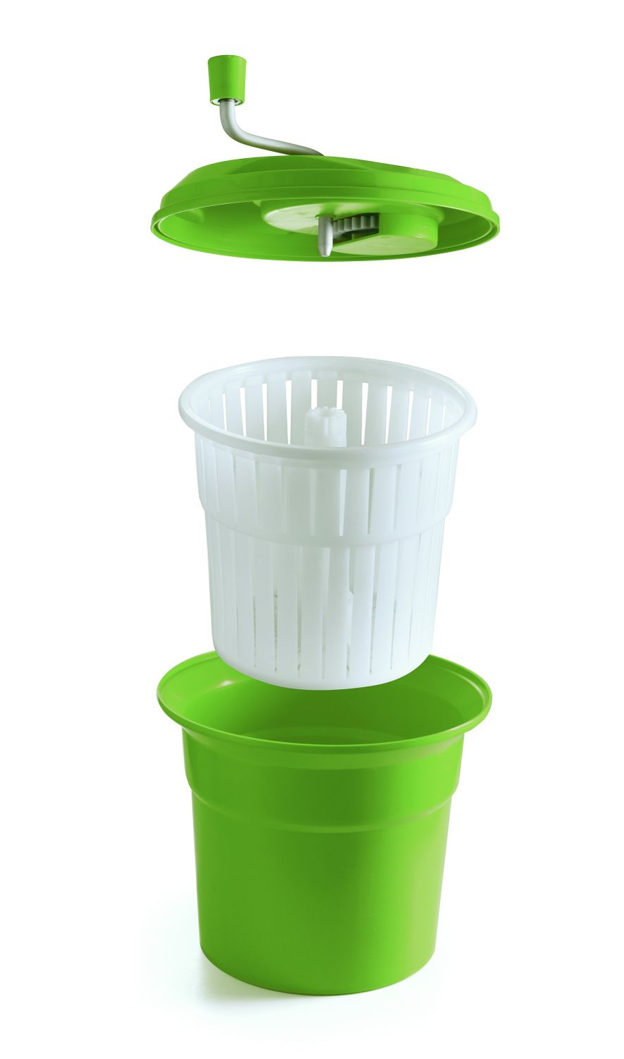 Odstredivka na šalát, HENDI, 12L, Zelená, ⌀335x(H)430mm Kód: 222553