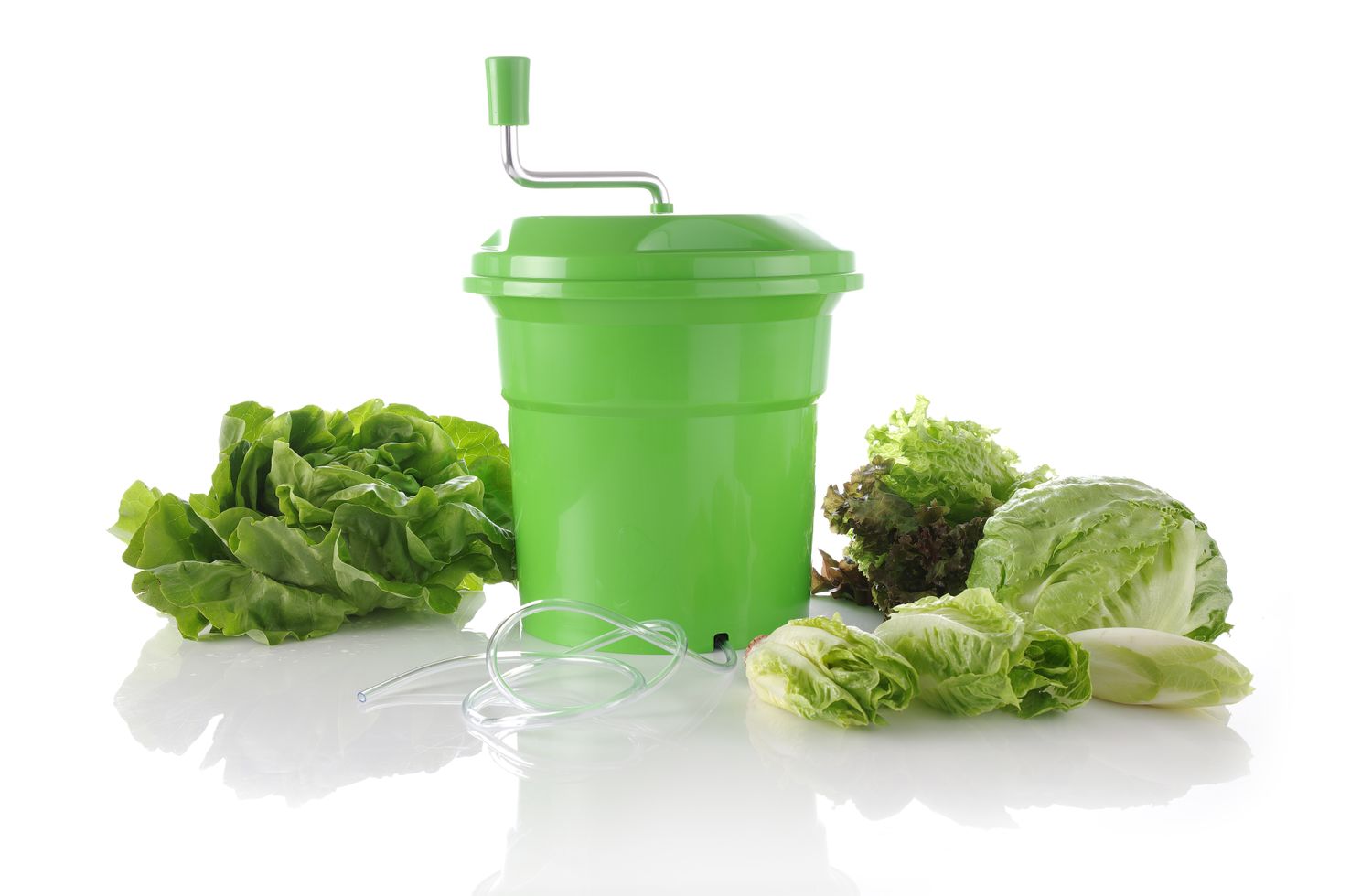 Odstredivka na šalát, HENDI, 12L, Zelená, ⌀335x(H)430mm Kód: 222553