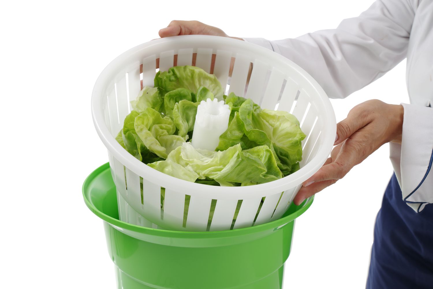 Odstredivka na šalát, HENDI, 12L, Zelená, ⌀335x(H)430mm Kód: 222553