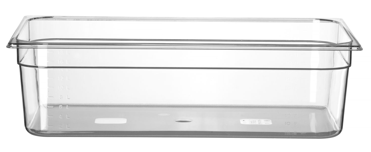 Nádoba GN 1/1, HENDI, Profi Line, GN 1/1, 21L, Priehľadná, 530x325x(H)150mm Kód: 861219