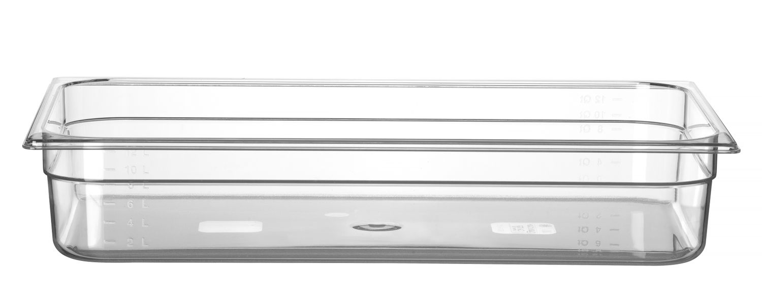Nádoba GN 1/1, HENDI, Profi Line, GN 1/1, 14L, Priehľadná, 530x325x(H)100mm Kód: 861226
