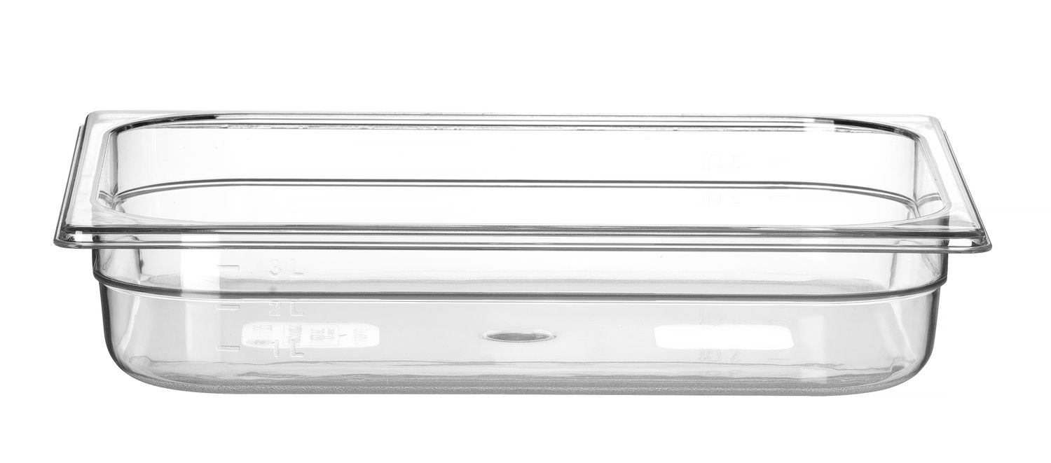 Nádoba GN 1/2, HENDI, Profi Line, GN 1/2, 4L, Priehľadná, 325x265x(H)65mm Kód: 861431