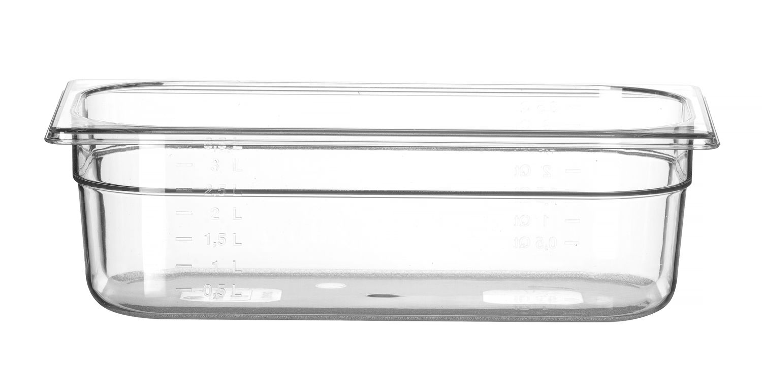 Nádoba GN 1/3, HENDI, Profi Line, GN 1/3, 4L, Priehľadná, 325x176x(H)100mm Kód: 861523