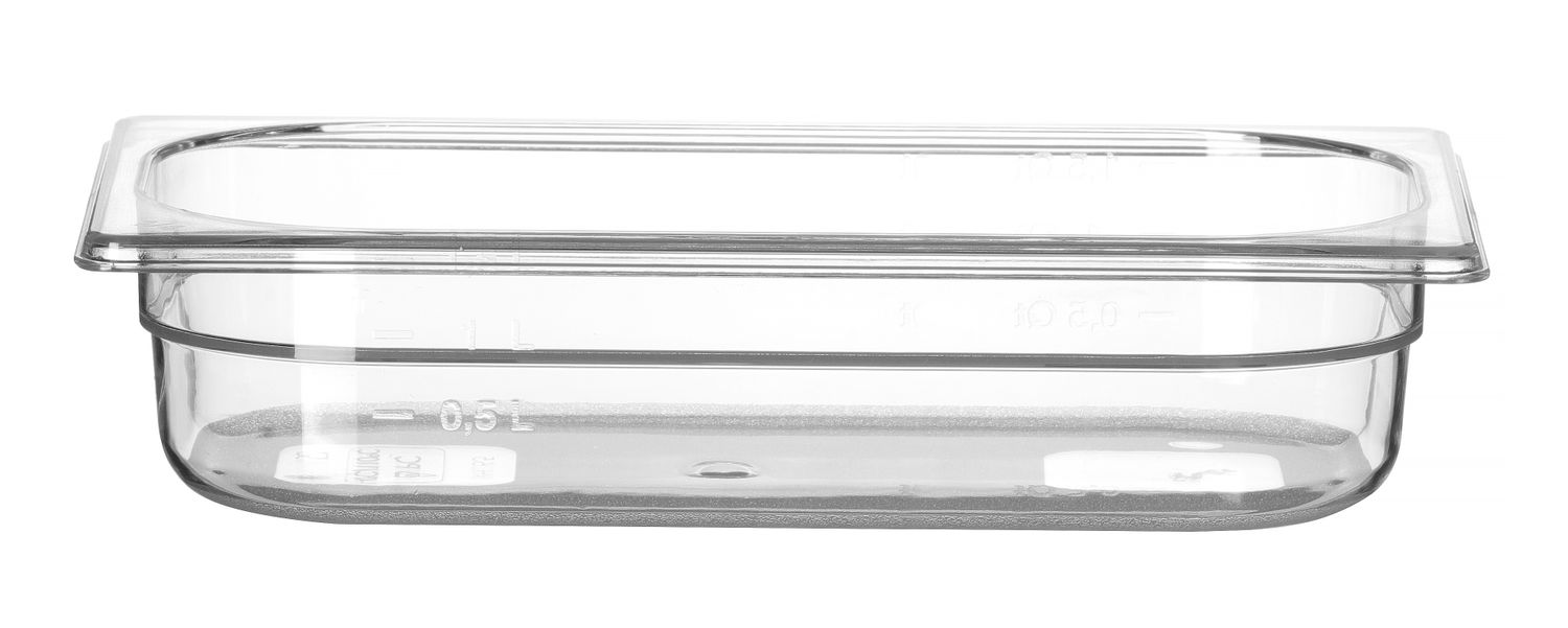 Nádoba GN 1/3, HENDI, Profi Line, GN 1/3, 2,5L, Priehľadná, 325x176x(H)65mm Kód: 861530