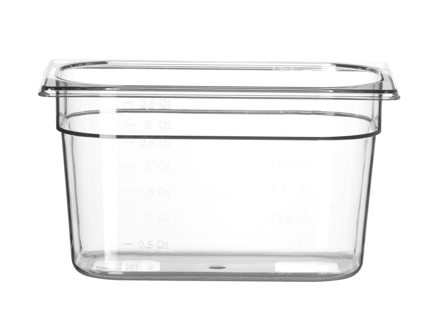 Nádoba GN 1/4, HENDI, Profi Line, GN 1/4, 4L, Priehľadná, 265x162x(H)150mm Kód: 861615