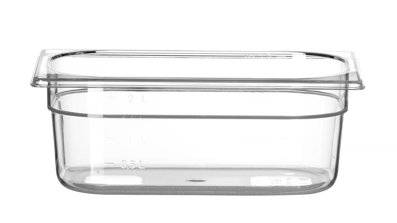 Nádoba GN 1/4, HENDI, Profi Line, GN 1/4, 2,8L, Priehľadná, 265x162x(H)100mm Kód: 861622