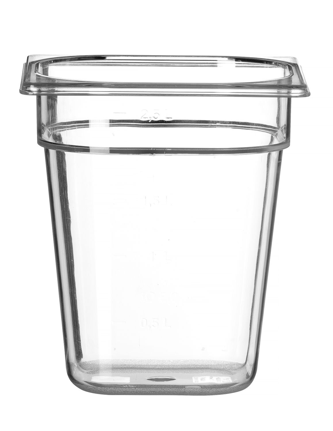 Nádoba GN 1/6, HENDI, Profi Line, GN 1/6, 3,4L, Priehľadná, 176x162x(H)200mm Kód: 861707