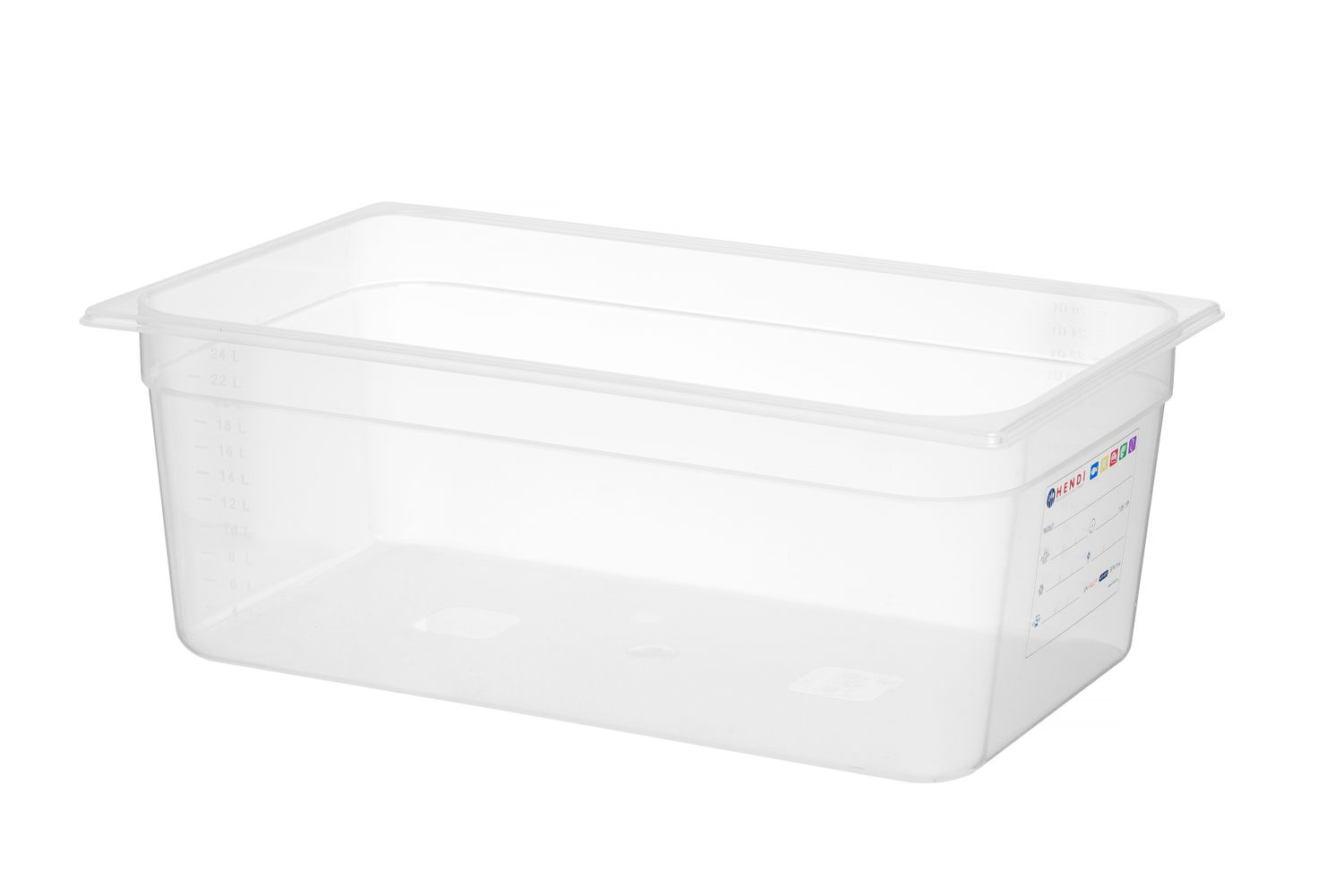 Nádoba GN 1/1, HENDI, GN 1/1, 28L, Priehľadná, 530x325x(H)200mm Kód: 880050
