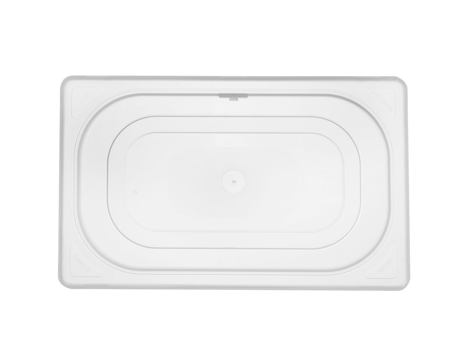 Pokrievka pre nádoby GN, HENDI, GN 1/4, Priehľadná, 265x162mm Kód: 880630
