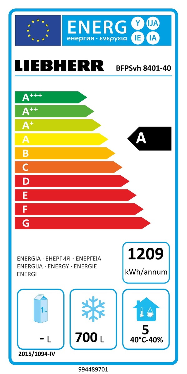 Profesionálna pekárenská mraznička (pre EN plechy) s obehovým vzduchovým chladením BFPSvh 8401-40