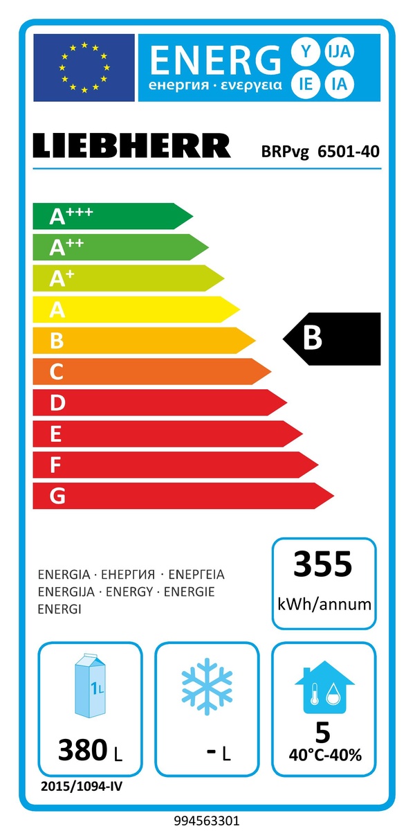 Profesionálne pekárenské chladničky (pre EN plechy) BRPvg 6501-40