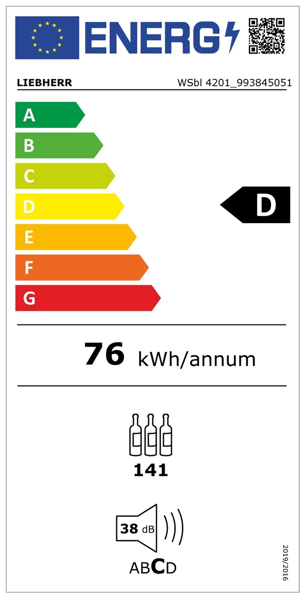 Skladovacia chladnička na víno WSbl 4201-20