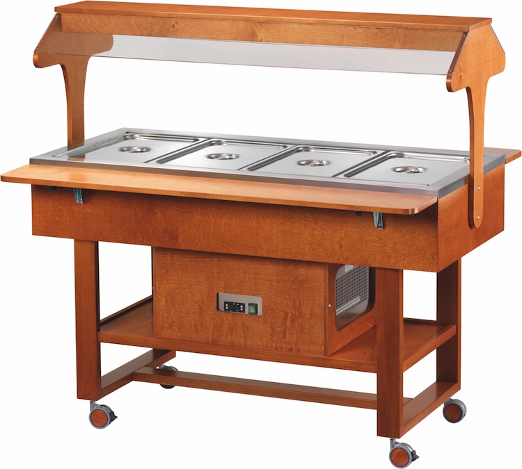 Chladený gastrobufet ELR2825 -walnut