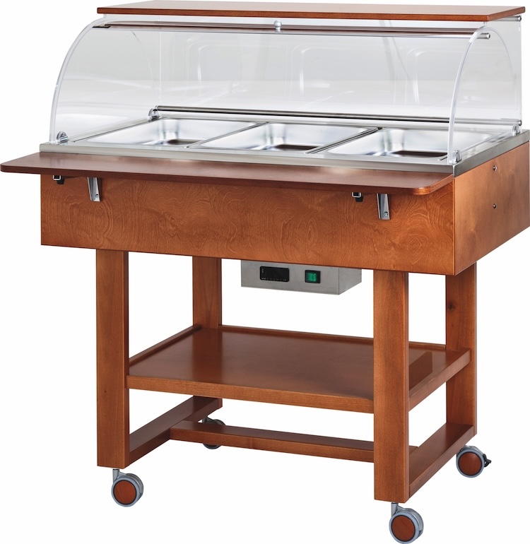 Vyhrievané gastrobufety - bain-marie CL2778N -walnut