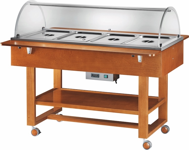 Vyhrievané gastrobufety - bain-marie ELC2832 -walnut