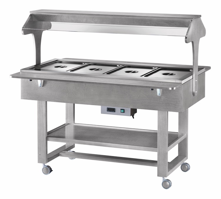 Vyhrievané gastrobufety - bain-marie ELC2828CE -ash grey