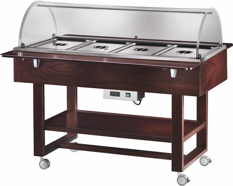 Vyhrievané gastrobufety - bain-marie ELC2832W -wenge
