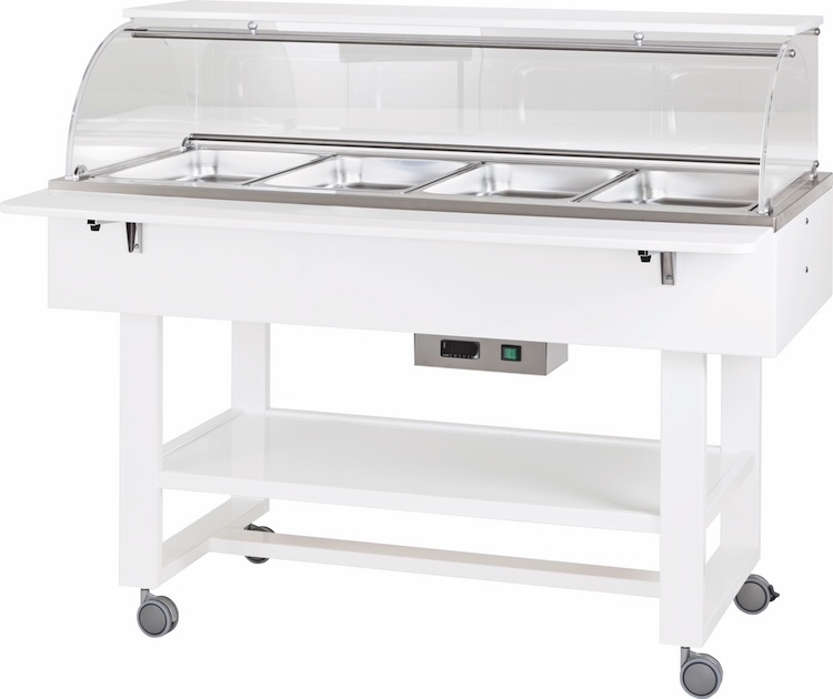 Vyhrievané gastrobufety -bain-mariey ELC2834B -white