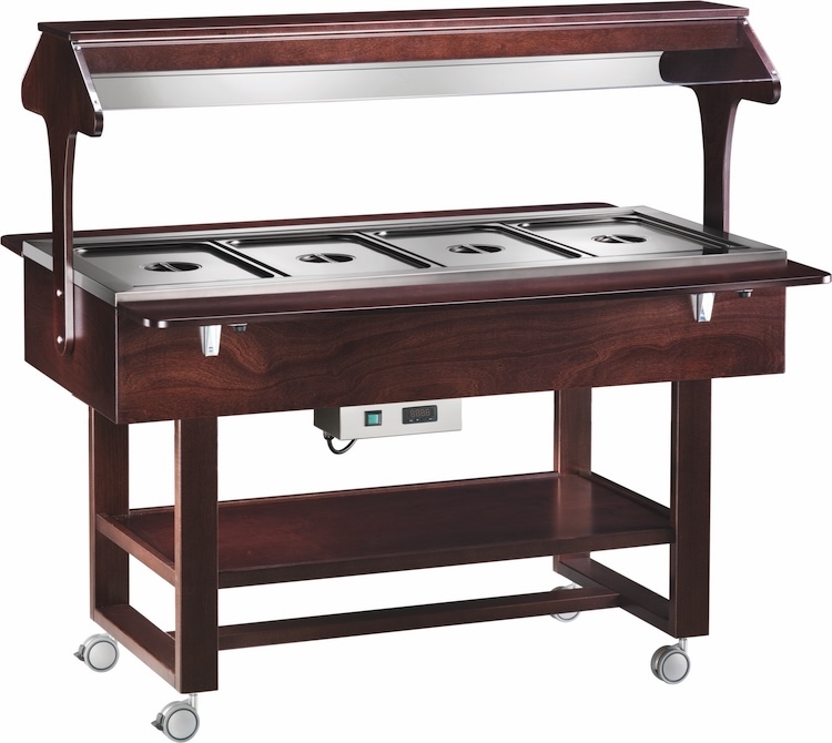 Vyhrievané gastrobufety - bain-marie ELC2828W -wenge