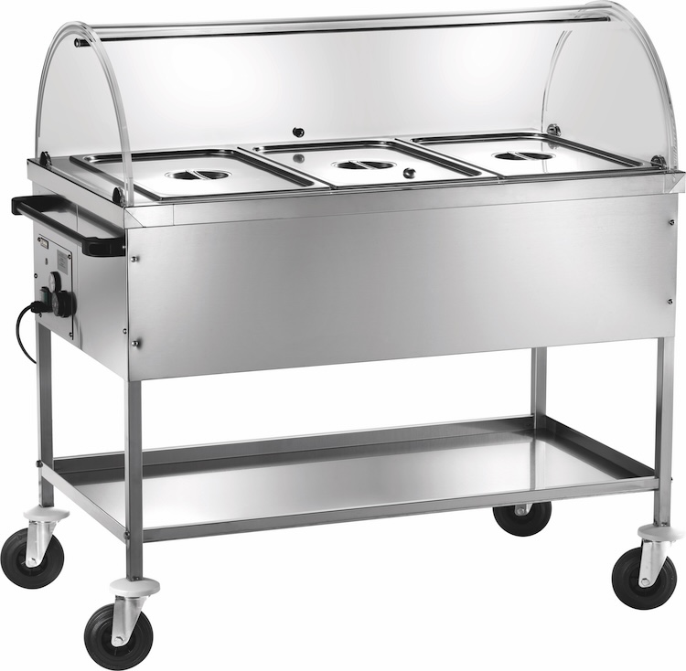 Výdajný ohrevný vozík, bain-marie CT1760C