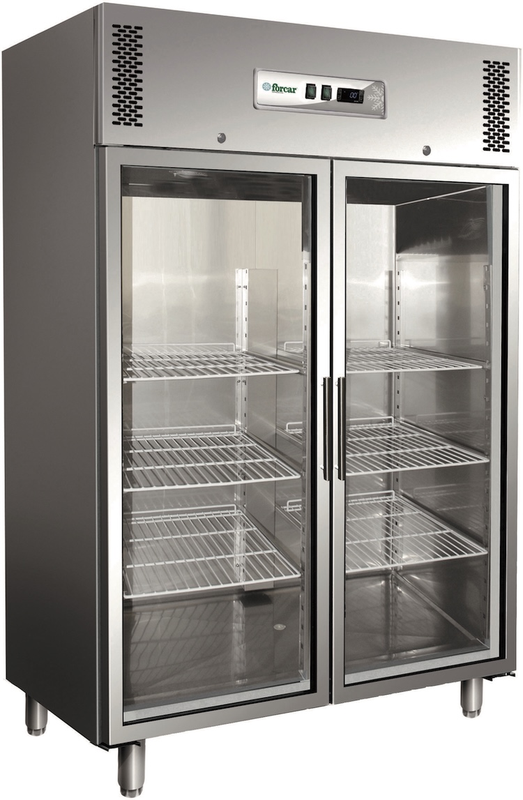 Chladiace skrine GN2/1 - presklené - ventilované G-GN1410TNG