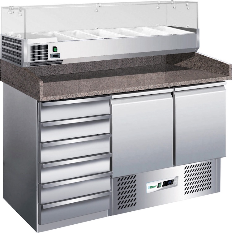 Chladiace pizza pulty - statické G-S903PZCAS+RI14033V