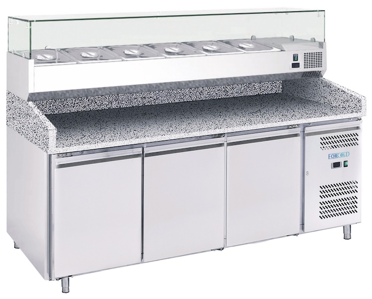 Ventilované chladiace pulty na pizzu G-PZ3600TN-FC