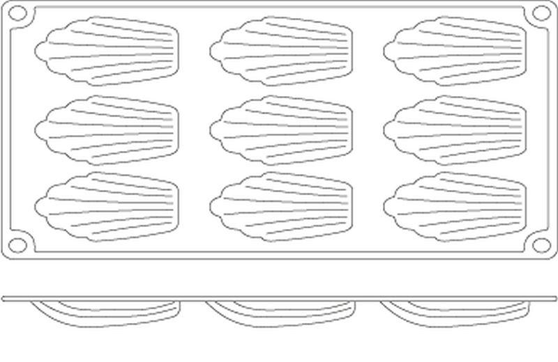 Silikónová forma Madeleines 676707