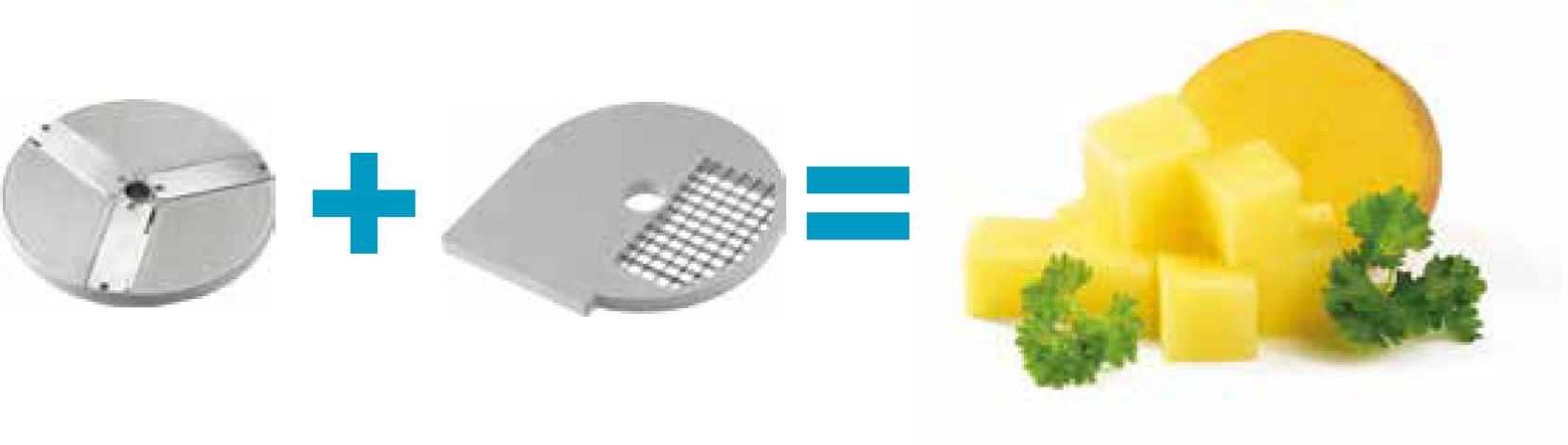 Disk na krájanie zeleniny D8X8 SX