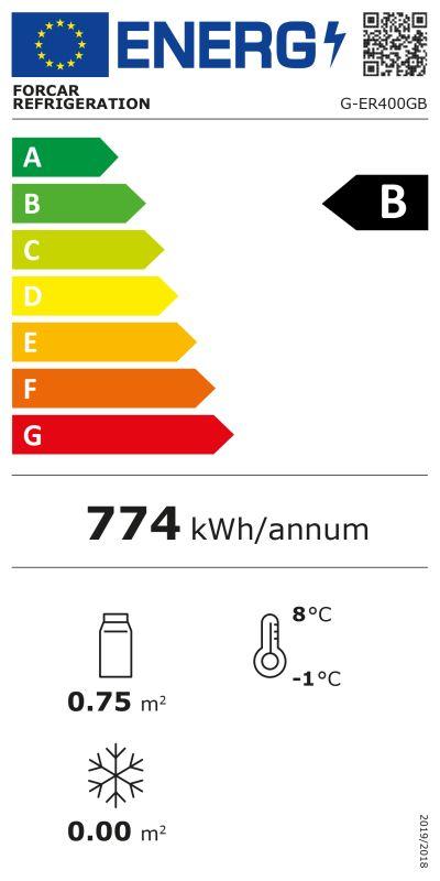 Chladnička so sklenenými dverami G-ER400GB
