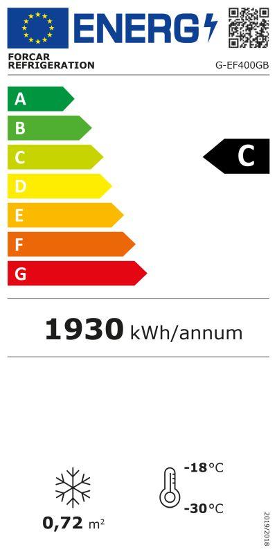Mraznička so sklenenými dverami G-EF400GB