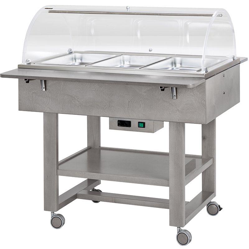 Vyhrievané gastrobufety - bain-marie CL2777NCE -ash grey