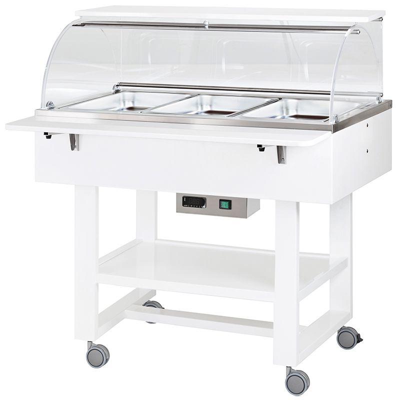 Vyhrievané gastrobufety - bain-marie CL2778NB -white