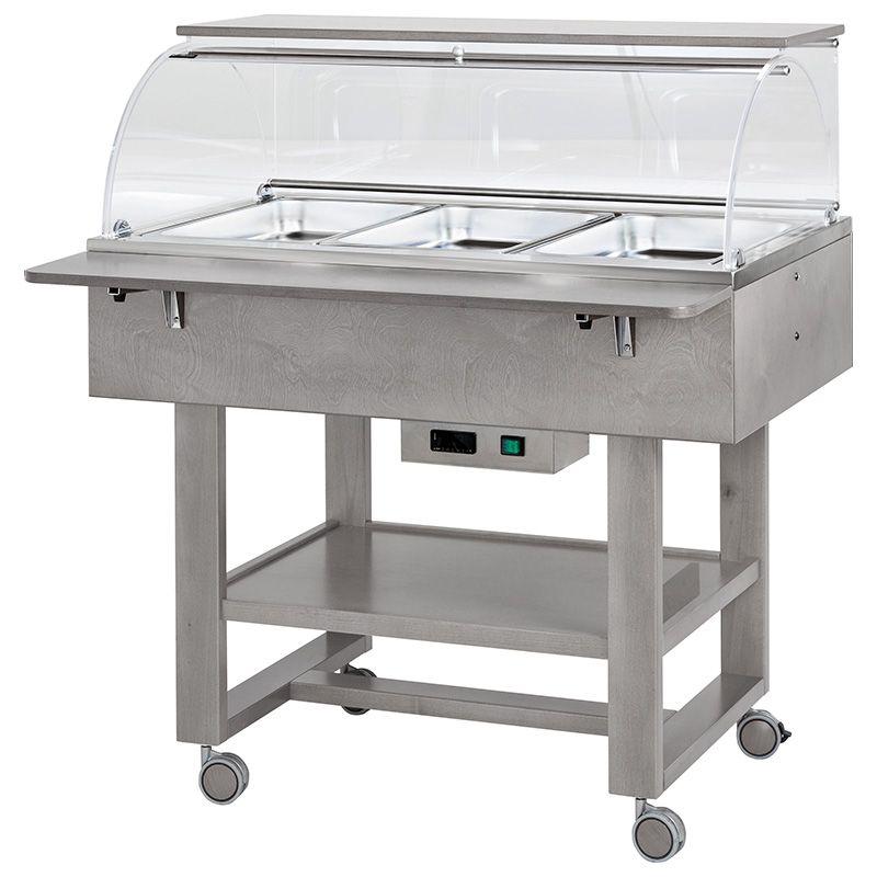 Vyhrievané gastrobufety - bain-marie CL2778NCE -ash gray