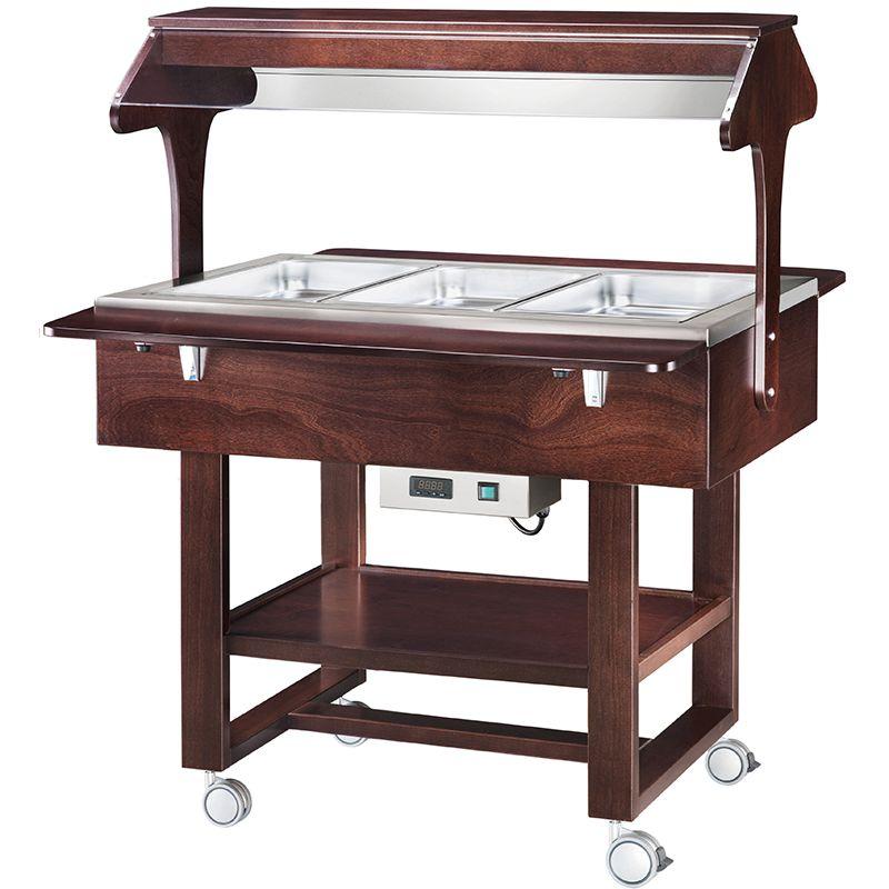 Vyhrievané gastrobufety - bain-marie CL2774NW - wenge