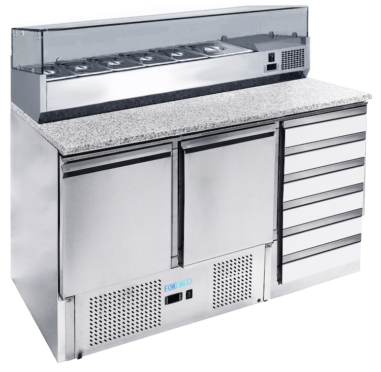 Chladiace pizza pulty - statické G-S903PZCAS-FC