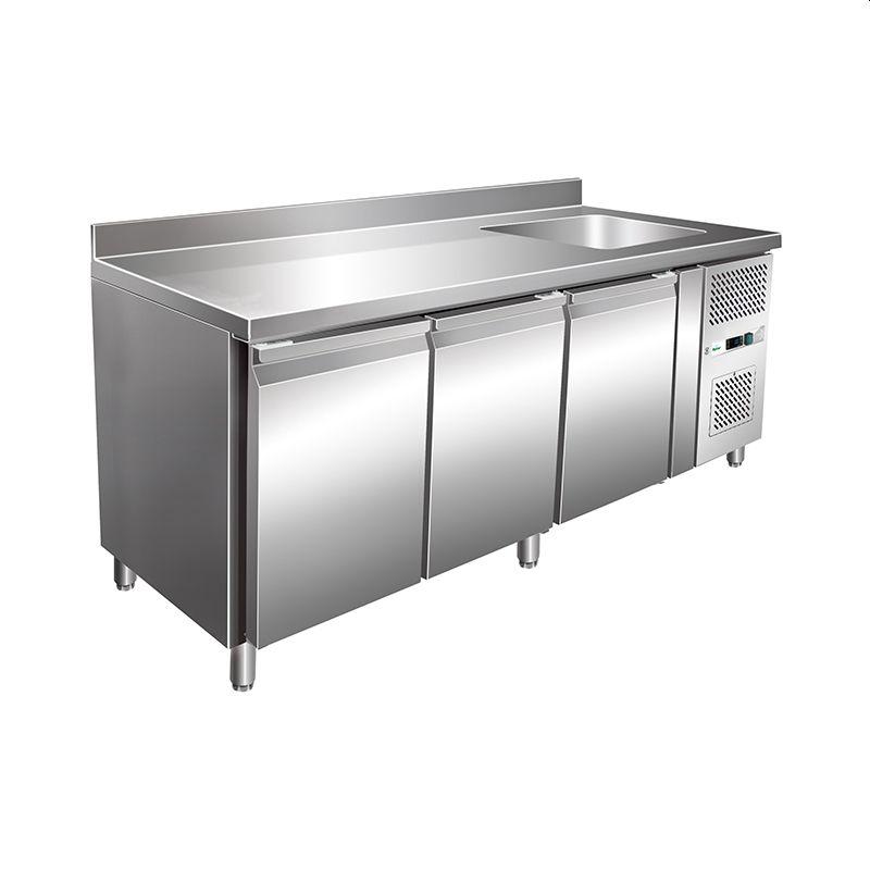 Gastronomické chladiace stoly s drezom - GN1/1 - ventilované(c) G-GNS3200TN