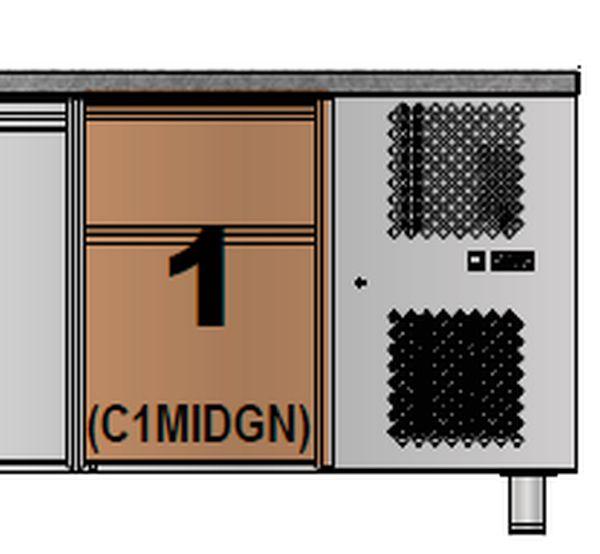 Zásuvkové moduly k pracovným stolom MID C1MIDGN