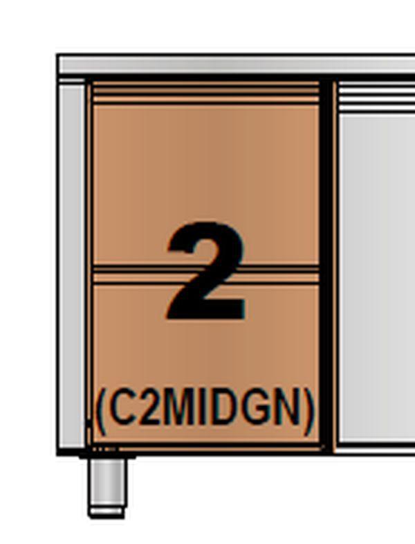 Zásuvkové moduly k pracovným stolom MID C2MIDGN
