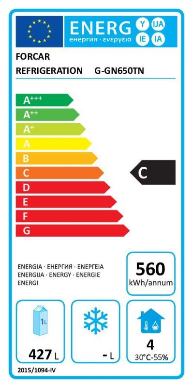 Chladiaca skriňa GN2/1 - ventilovaná G-GN650TN