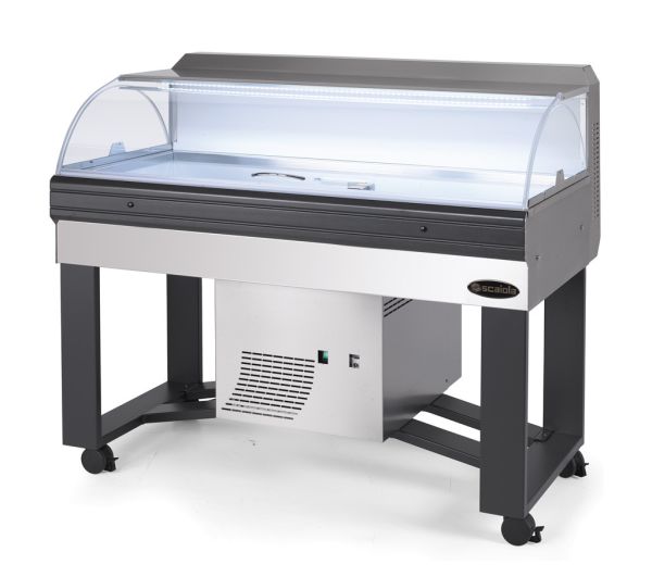 Chladiaci stôl na ryby s výrobníkom ľadu Buffet Fish Inox