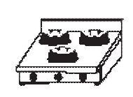 Plynové varidlo - 3 horáky CC/03.B