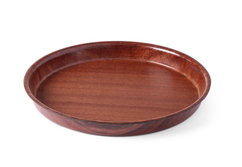 Servírovací podnos Woodform guľatý s vysokým okrajom